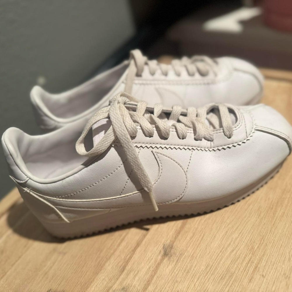 White Nike Cortez Sneakers